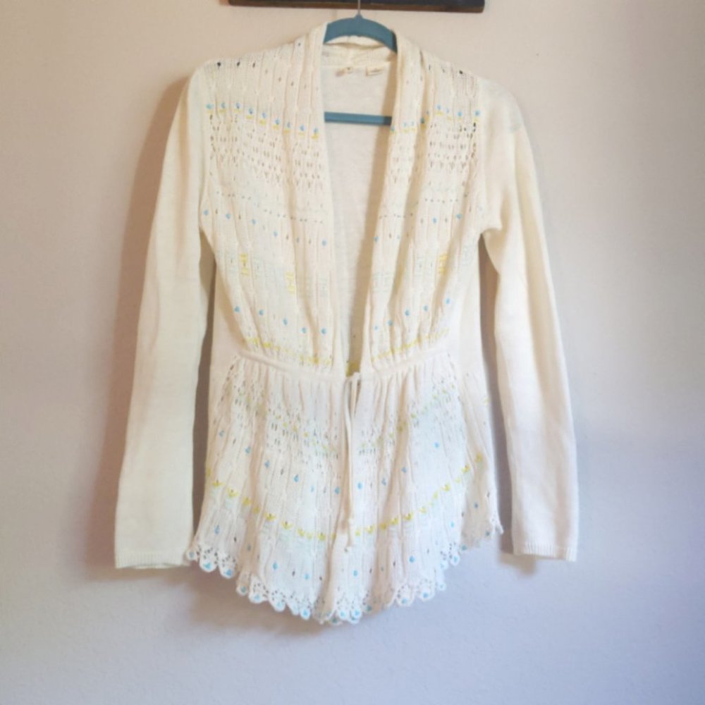 Anthropologie | Moth  Beaded Cardigan